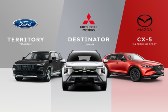 Tân binh Mitsubishi Destinator so kè trang bị với Territory, CX-5