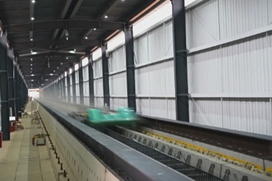 Tàu đệm từ thử nghiệm tăng tốc lên 700 km/h trong hai giây