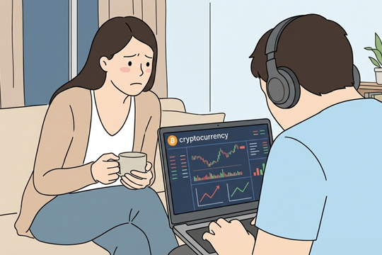 Đã lỗ 100 triệu đồng nhưng chồng vẫn quyết ôm 'coin' chờ tăng lại