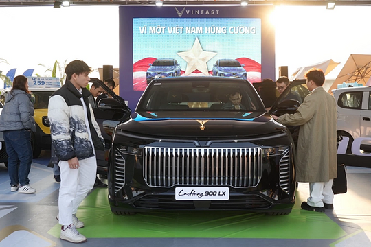 Hàng chục xe VinFast hút khách tham quan tại triển lãm