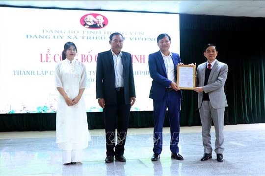 Xã đầu tiên của Hưng Yên thành lập tổ chức Đảng tại doanh nghiệp