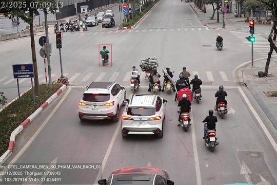 Những xe vi phạm giao thông do camera AI phát hiện ngày 27-28/12