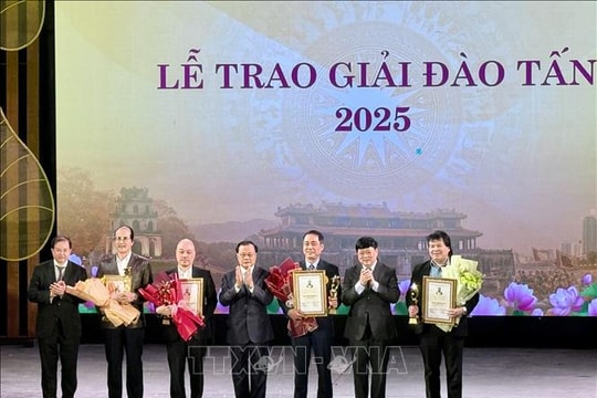 Giải thưởng Đào Tấn năm 2025 vinh danh 14 tập thể, cá nhân