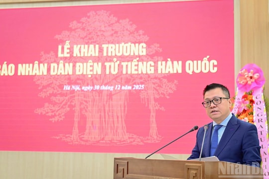 Ra mắt trang Nhân Dân điện tử tiếng Hàn Quốc