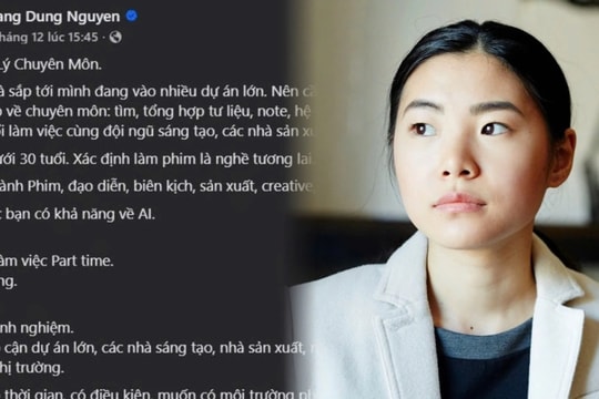 Nguy cơ vi phạm luật vụ đạo diễn Quang Dũng tuyển trợ lý không lương