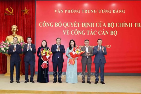 Đồng chí Lâm Thị Phương Thanh giữ chức Thứ trưởng Thường trực Bộ Văn hóa, Thể thao và Du lịch