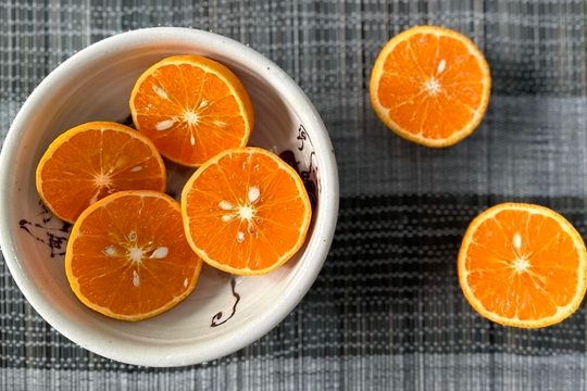 Ăn cam, quýt có giải rượu?