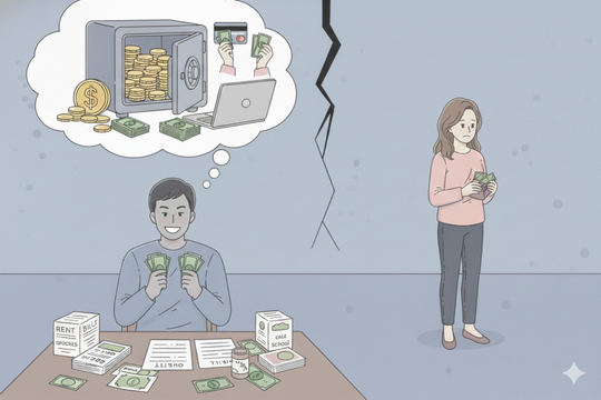 Thu nhập tháng gần trăm triệu nhưng chồng chỉ đưa tôi 2-3 triệu