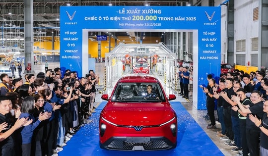 Nhà máy VinFast Hải Phòng vừa lập kỷ lục trong ngày cuối năm 2025