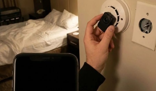 Cặp đôi sốc nặng khi phát hiện camera quay lén trong phòng khách sạn