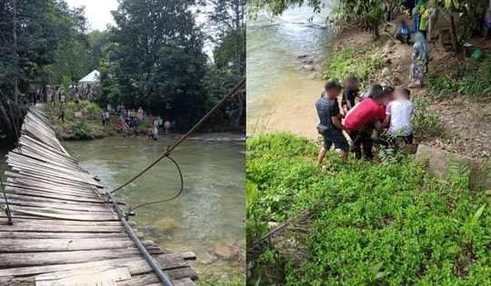 Sập cầu treo, 50 khách dự đám cưới rơi xuống sông