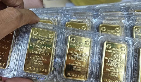 Sáng 3-1, giá vàng miếng SJC thấp nhất 5 tuần qua