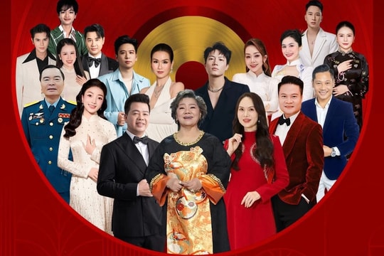 Dàn nghệ sĩ góp mặt trong chương trình nghệ thuật Với Đảng vẹn toàn niềm tin yêu