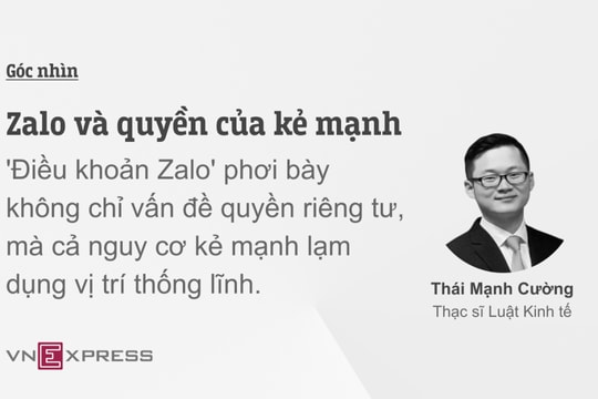 Zalo và quyền của kẻ mạnh