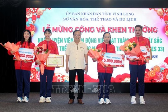 Tuyên dương huấn luyện viên, vận động viên đạt thành tích cao tại SEA Games 33