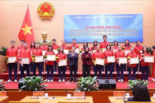 Hà Nội: Khen thưởng các thành tích xuất sắc tại SEA Games 33