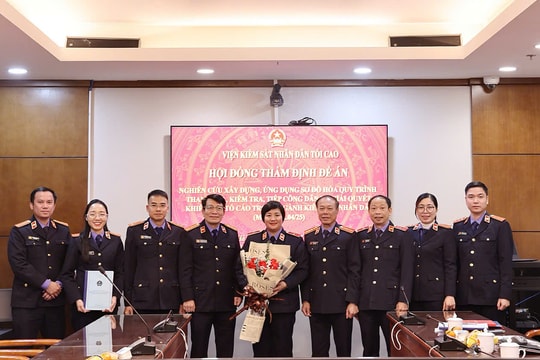 Thẩm định đề án sơ đồ hóa quy trình thanh tra, kiểm tra, tiếp công dân và giải quyết khiếu nại, tố cáo