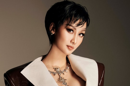 Hoa hậu Quế Anh biến hóa với tóc ngắn