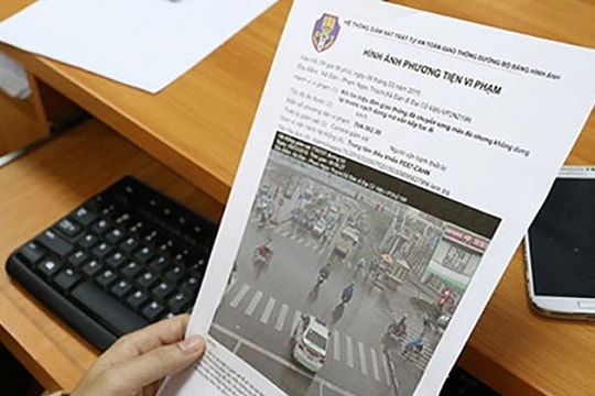 Vi phạm bao lâu thì có thông báo phạt nguội?