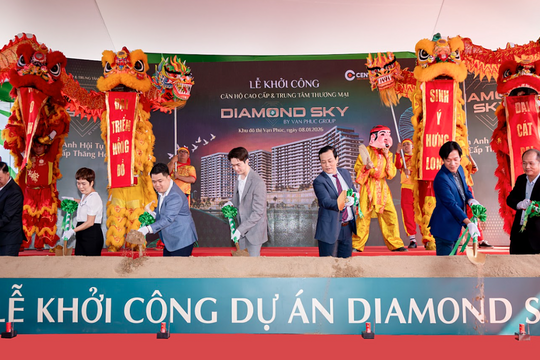 Van Phuc Group khởi công hầm dự án Diamond Sky