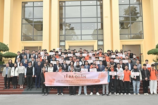 Sinh viên FPT hỗ trợ xã, phường triển khai Nghị quyết 57