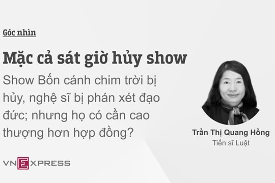 Mặc cả sát giờ hủy show