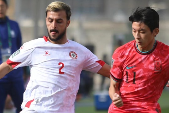 Kết quả U23 Lebanon vs U23 Hàn Quốc, giải U23 châu Á 2026 mới nhất