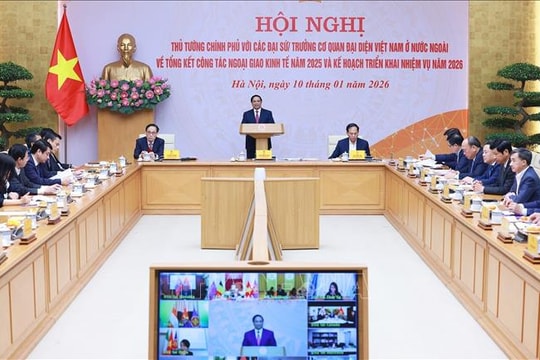 Thủ tướng chủ trì Hội nghị tổng kết công tác ngoại giao kinh tế năm 2025