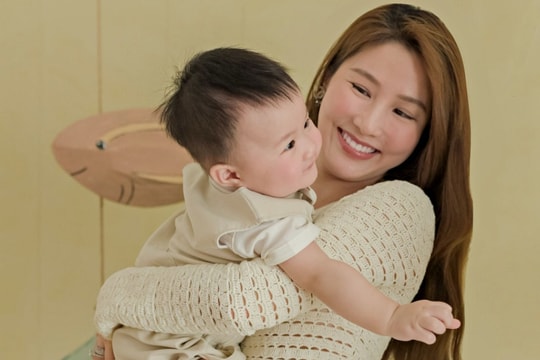 Niềm vui khi chăm con của Diễm My 9x
