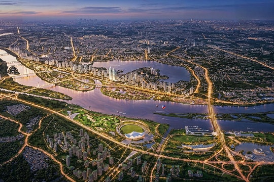 Đề xuất xây 4 khu đô thị phục vụ di dân trục đại lộ sông Hồng