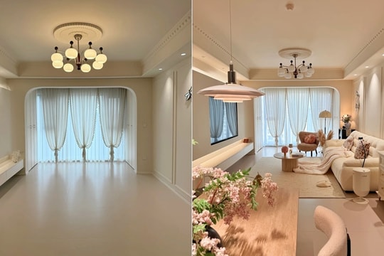 Cặp vợ chồng tự thiết kế căn hộ 96 m2 theo phong cách Pháp