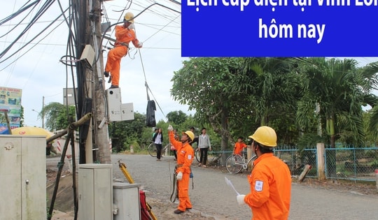 Tra cứu lịch cúp điện Vĩnh Long hôm nay Thứ 7 ngày 10/1/2026