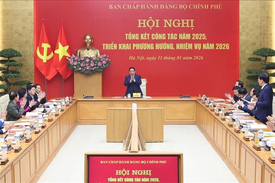 Hội nghị triển khai nhiệm vụ năm 2026 của Ban Chấp hành Đảng bộ Chính phủ