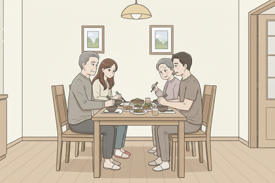 Ngột ngạt khi sống cùng bố mẹ chồng