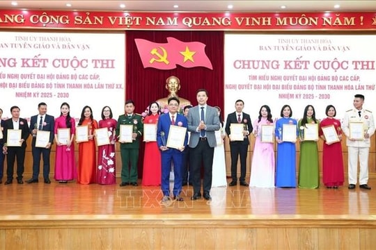 Lan tỏa nghị quyết của Đảng qua các cuộc thi