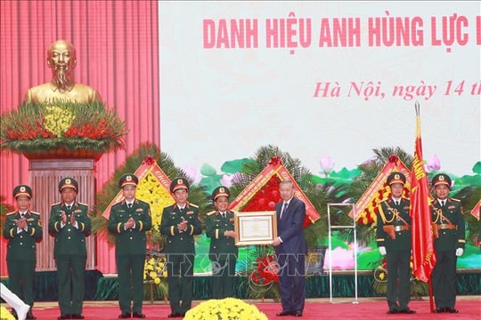 Tổng Bí thư trao Danh hiệu Anh hùng LLVT nhân dân cho Tổng cục Hậu cần - Kỹ thuật