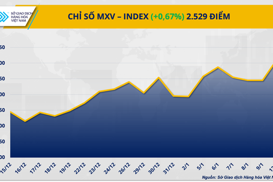 Sau lập đỉnh 5 năm, MXV-Index tiếp tục tăng, hàng hóa vẫn hút dòng tiền