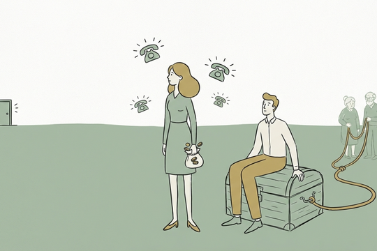 Chồng và bố mẹ anh không rõ ràng chuyện tài chính