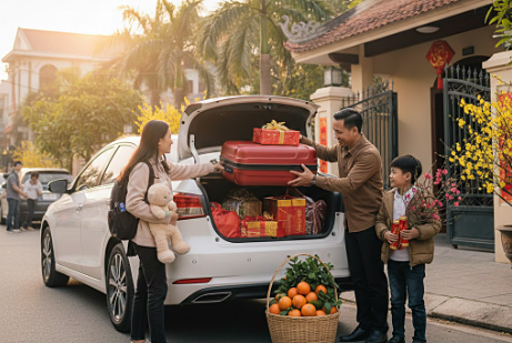 Gia đình bốn người lái ôtô từ TP HCM ra Huế ăn Tết, 20 triệu đồng có đủ?