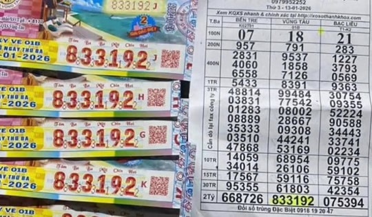Xổ số miền Nam: Sáng 14-1, độc đắc lộ diện ở nơi thường xuyên có người trúng số