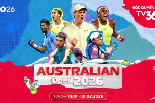 TV360 đưa Australian Open độc quyền từ 2026-2029 đến với khán giả Việt