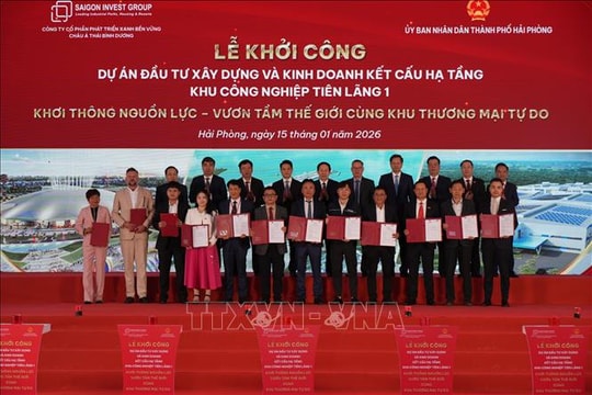 Hải Phòng khởi công các dự án tiên phong trong chuyển đổi xanh và đổi mới sáng tạo