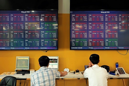 Cổ phiếu ngân hàng và bất động sản kéo VN-Index giảm gần 43 điểm