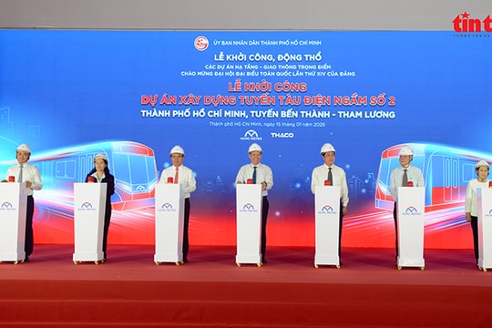 TP Hồ Chí Minh khởi công xây dựng tuyến metro Bến Thành - Tham Lương
