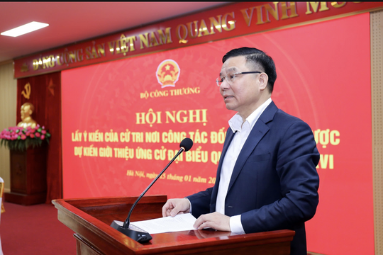 Giới thiệu Quyền Bộ trưởng Bộ Công Thương Lê Mạnh Hùng ứng cử đại biểu Quốc hội khóa XVI