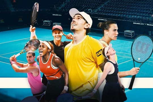 Anh tài hội tụ ở Australia Mở rộng 2026