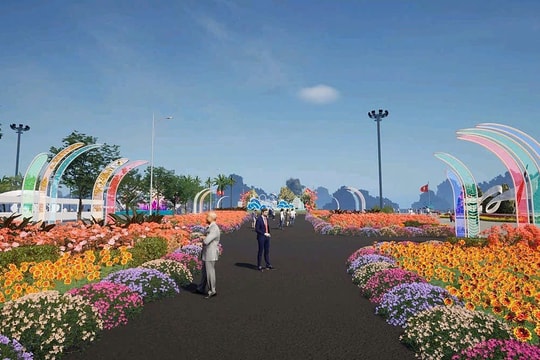 Quảng Ninh tổ chức đại lộ hoa đón Tết Nguyên đán