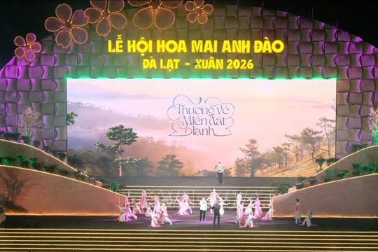 Đông đảo người dân và du khách tham dự khai hội hoa mai anh đào Đà Lạt