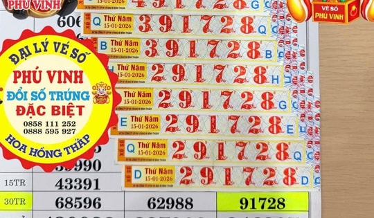 Xổ số miền Nam: Chiều 16-1, xuất hiện nhiều người trúng độc đắc, an ủi và giải nhất