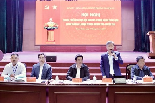 Đối thoại giải phóng mặt bằng tuyến Vành đai 2,5 đoạn qua phường Thanh Xuân